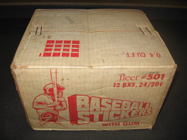 1979 Fleer Baseball Stickers Unopened Wax Case (12 Box)
