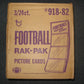 1982 Topps Football Rack Pack Case (3 Box)