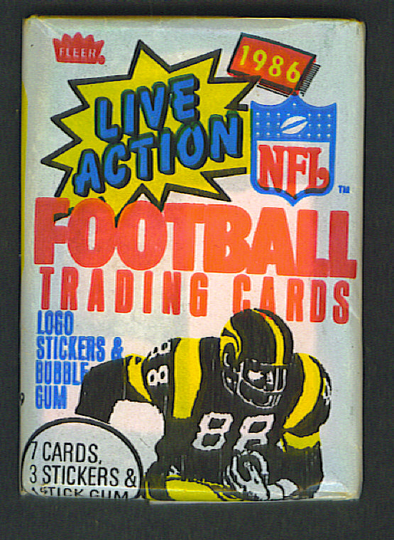 1986 Fleer Football Unopened Wax Pack