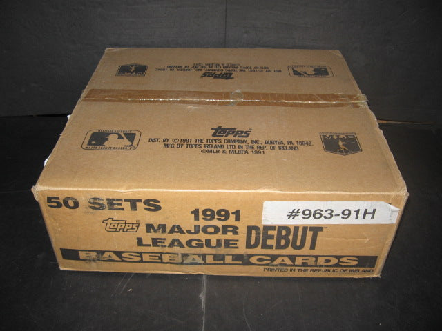 1991 Topps Baseball Major League Debut Factory Set Case (50 Sets)