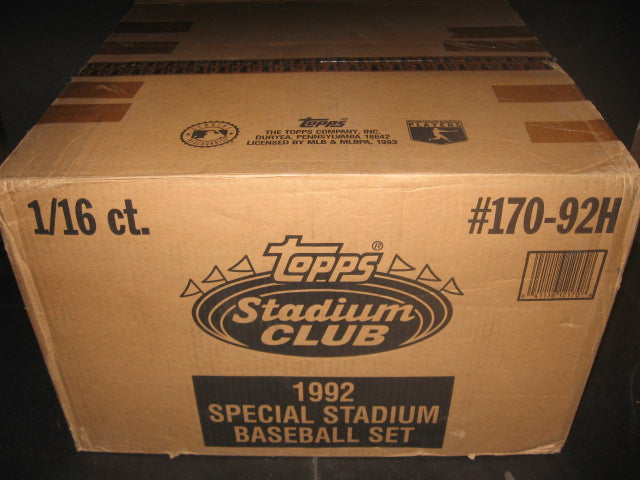 1993 Topps Stadium Club Baseball Murphy Dome Factory Set Case (16 Sets)