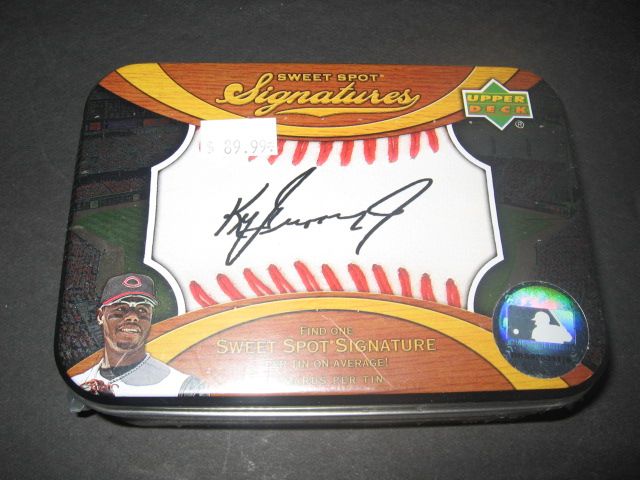 2007 Upper Deck Sweet Spot Signatures Baseball Tin Box