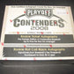 2008 Playoff Contenders Baseball Box