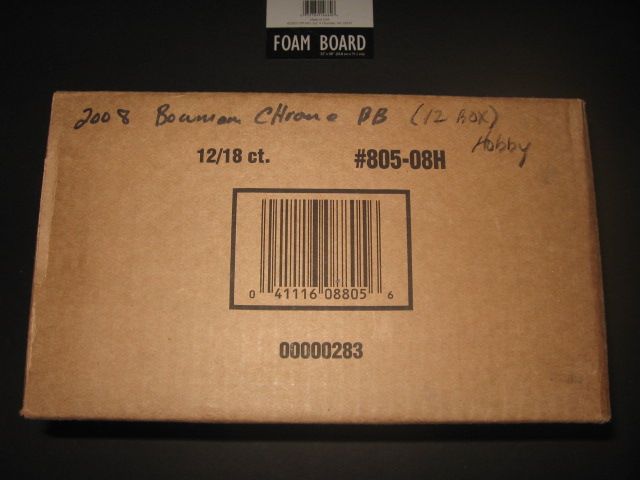 2008 Bowman Chrome Baseball Case (Hobby) (12 Box)