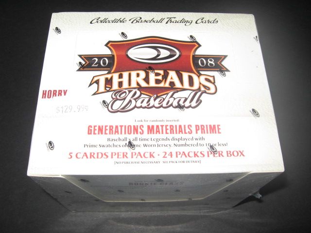 2008 Donruss Threads Baseball Box
