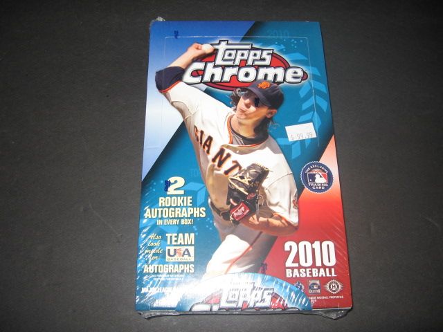 2010 Topps Chrome Baseball Box (Hobby)