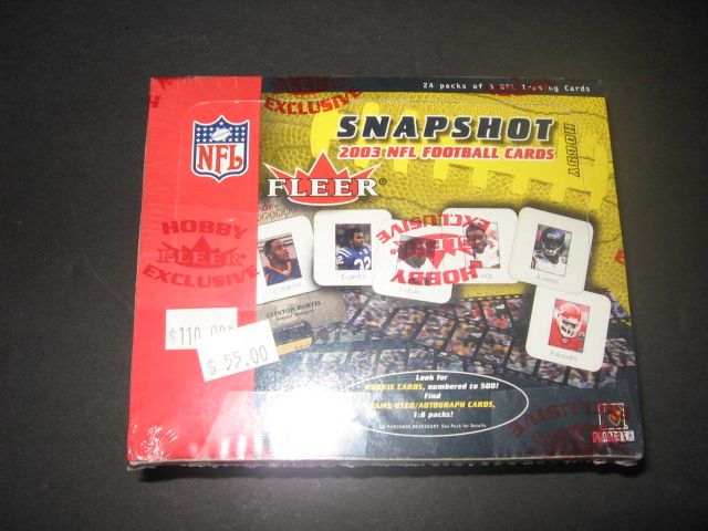 2003 Fleer Snapshot Football Box (Hobby)