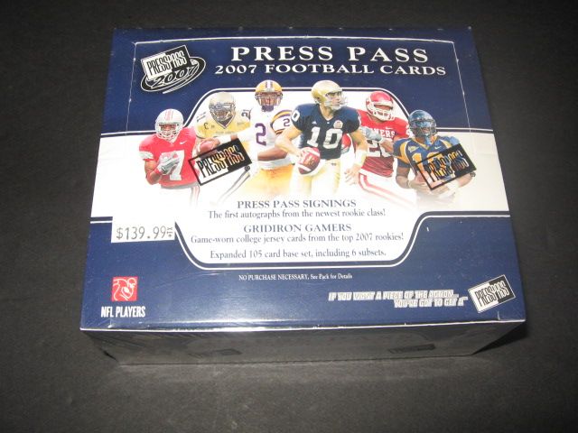 2007 Press Pass Football Box