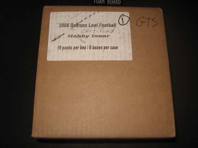 2008 Donruss Leaf Certified Football Case (8 Box)