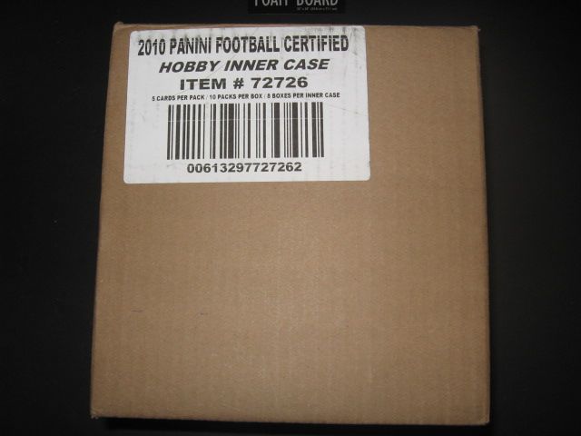 2010 Panini Certified Football Case (Hobby) (8 Box)