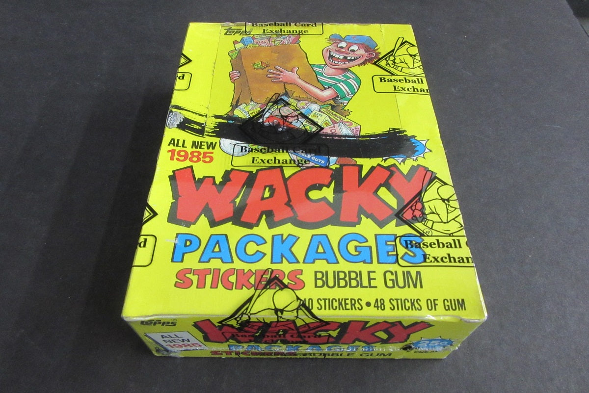 1985 Topps Wacky Packages Unopened Wax Box (BBCE) (X-Out)