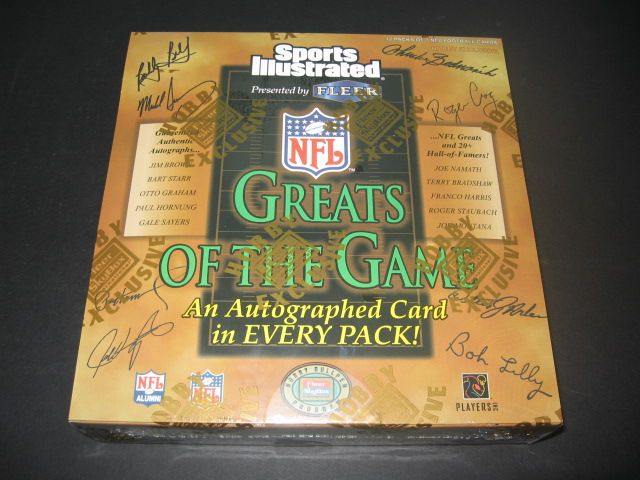 1998 Fleer SI Sports Illustrated Greats Game Football Box