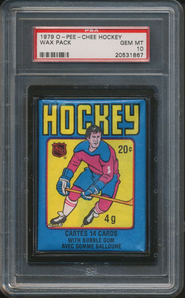 1979/80 OPC O-Pee-Chee Hockey Unopened Wax Pack PSA 10