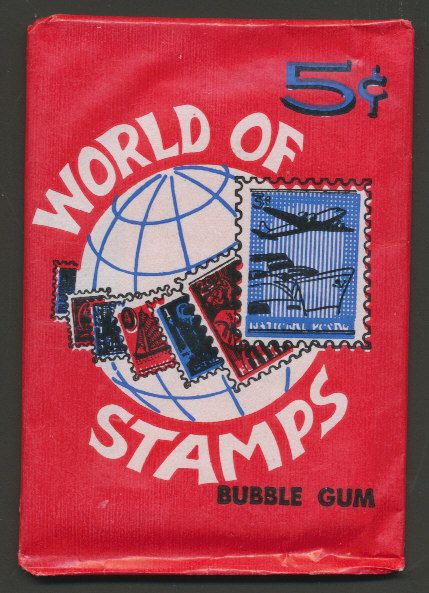 1965 Donruss World of Stamps Unopened Wax Pack