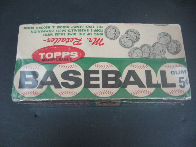1962 Topps Baseball 5 Cent Empty Display Box