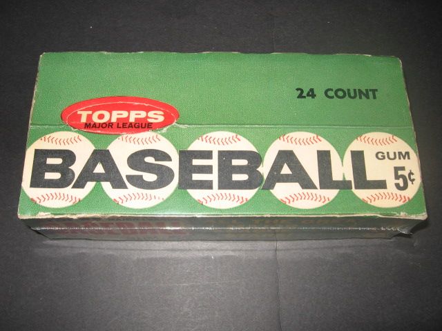 1962 Topps Baseball 5 Cent Empty Display Box