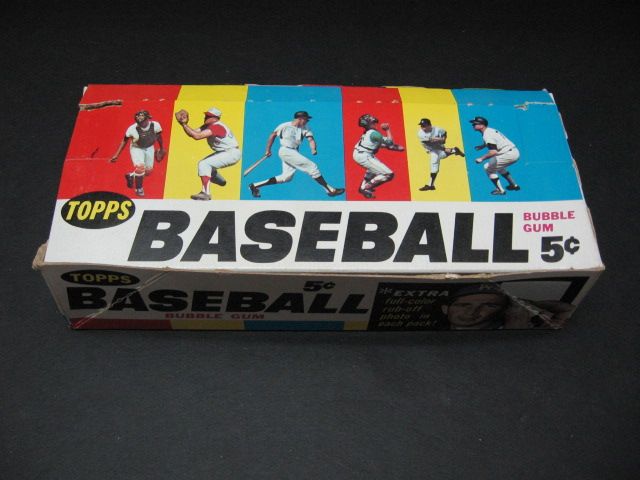 1966 Topps Baseball 5 Cent Empty Display Box