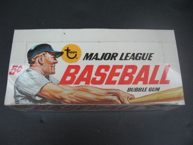 1967 Topps Baseball 5 Cent Empty Display Box (w/ Mantle)