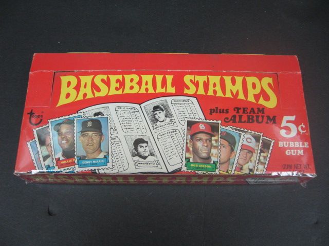 1969 Topps Baseball Stamps 5 Cent Empty Display Box