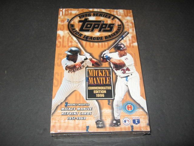 1996 Topps Baseball Series 1 Box (Hobby)