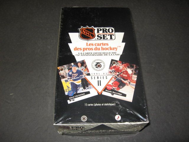 1991/92 Pro Set Hockey Series 2 Box (French)