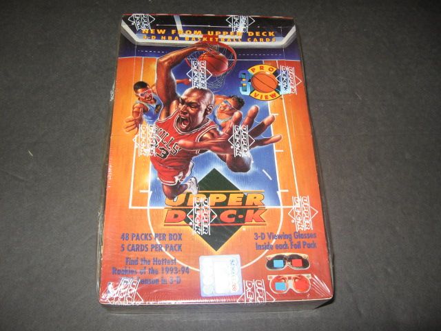 1993/94 Upper Deck Pro View 3D Basketball Box