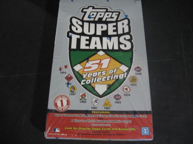 2002 Topps Super Teams Baseball Box (Hobby)