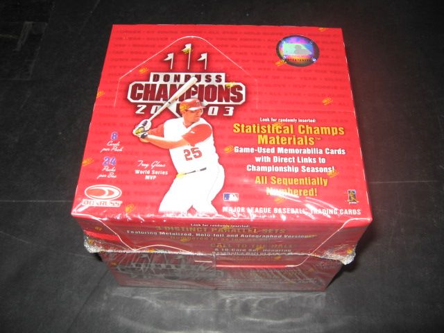2003 Donruss Champions Baseball Box (Hobby)