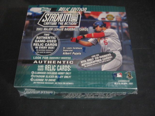 2003 Topps Stadium Club Baseball Jumbo Box (Hobby)