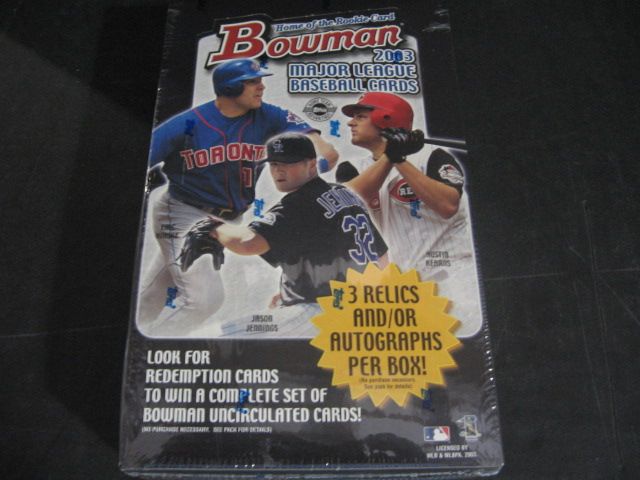 2003 Bowman Baseball Jumbo Box (HTA)
