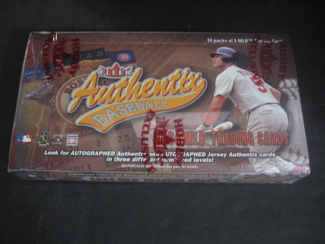2004 Fleer Authentix Baseball Box (Hobby)
