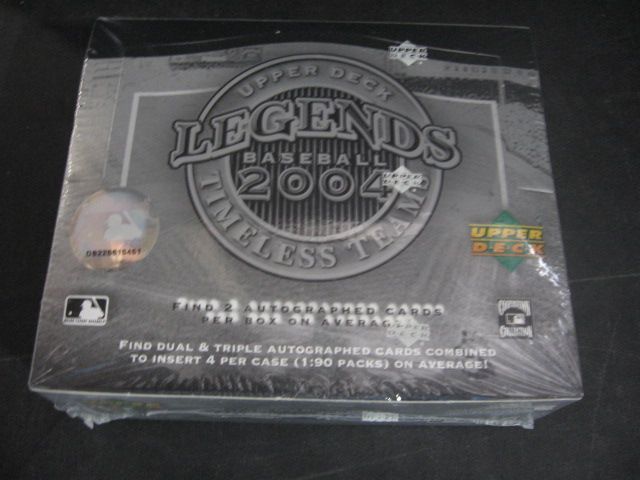 2004 Upper Deck Legends Baseball Timeless Teams Box (Hobby)