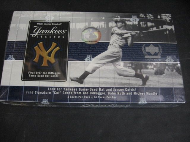 2000 Upper Deck Yankees Legends Baseball Box (Hobby)