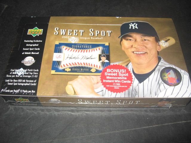 2003 Upper Deck Sweet Spot Baseball Box (Hobby)