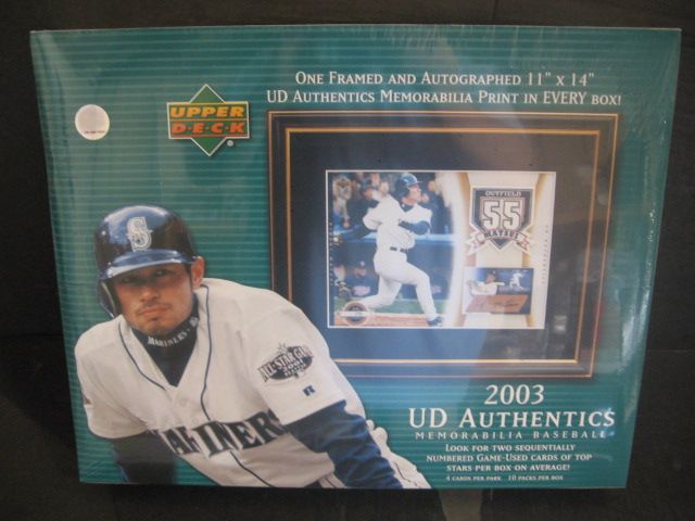 2003 Upper Deck Authentics Memorabilia Baseball Box (Hobby)