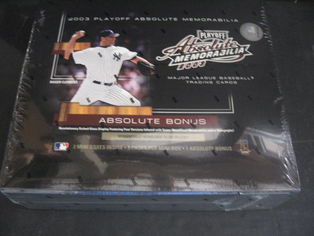 2003 Playoff Absolute Memorablia Baseball Box (Hobby)