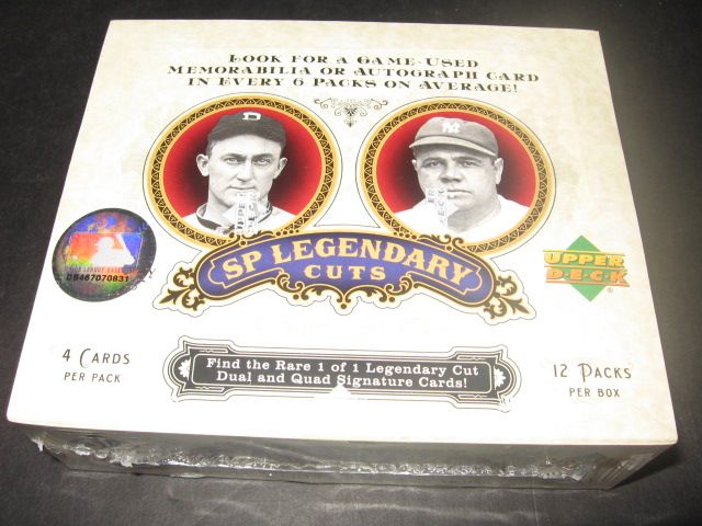 2006 Upper Deck SP Legendary Cuts Baseball Box (Hobby)