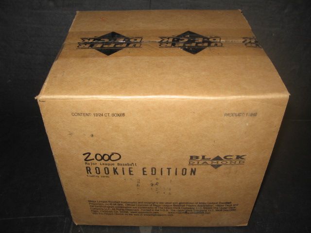 2000 Upper Deck Black Diamond Baseball Rookie Edition Case (Hobby) (12 Box)