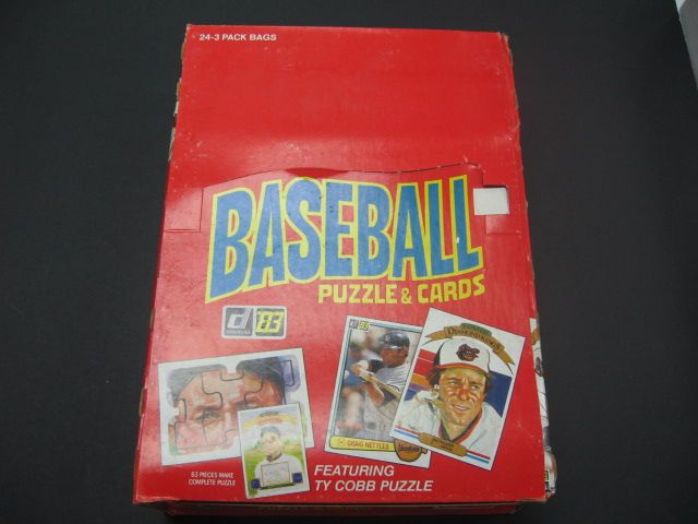 1983 Donruss Baseball Grocery Wax Pack Rack Pack Box