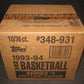 1993/94 Topps Basketball Series 1 Case (10 Box)