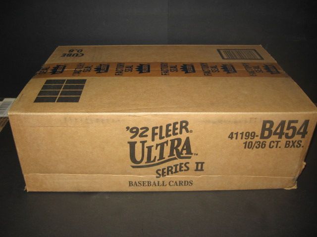 1992 Fleer Ultra Baseball Series 2 Case (10 Box)