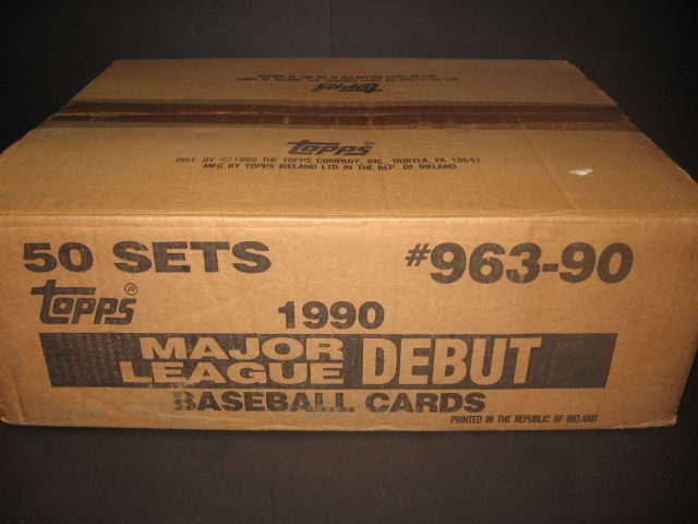 1990 Topps Baseball Major League Debut Factory Set Case (50 Sets)