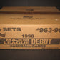 1990 Topps Baseball Major League Debut Factory Set Case (50 Sets)