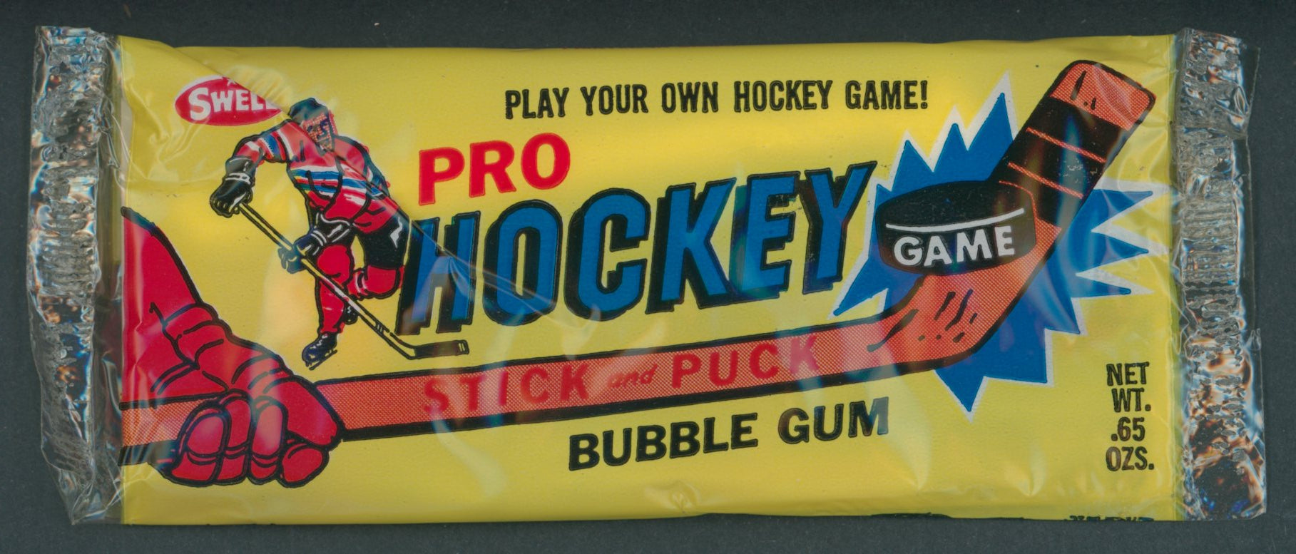 1974 Philadelphia Swell Hockey Stick and Puck Game Unopened Pack