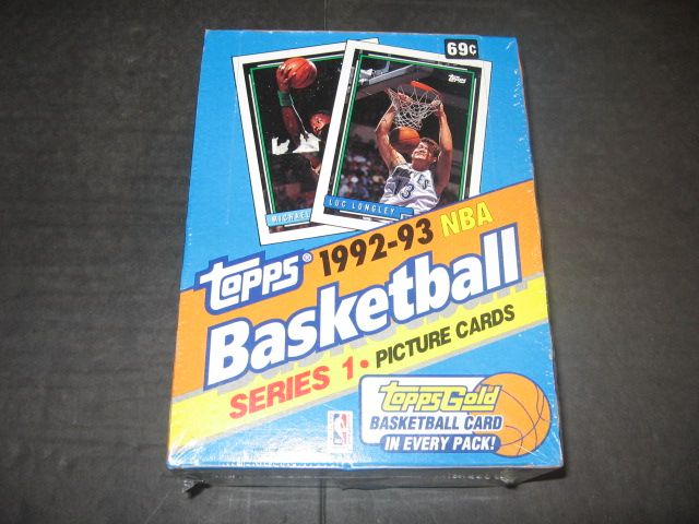 1992/93 Topps Basketball Series 1 Box