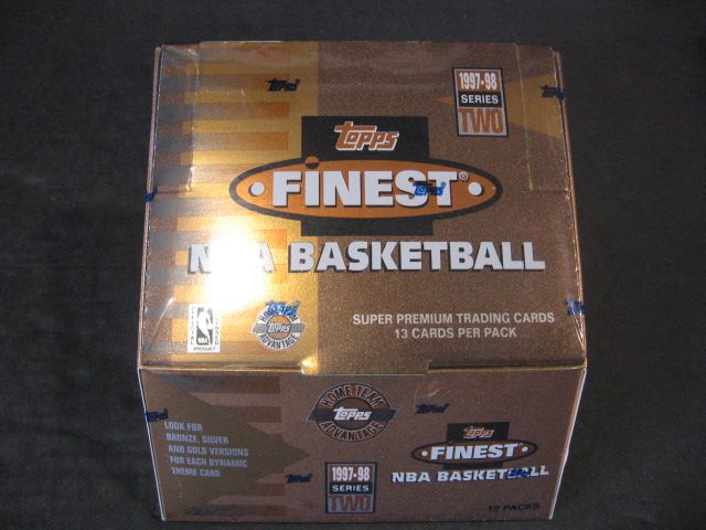 1997/98 Topps Finest Basketball Series 2 Jumbo Box (HTA)