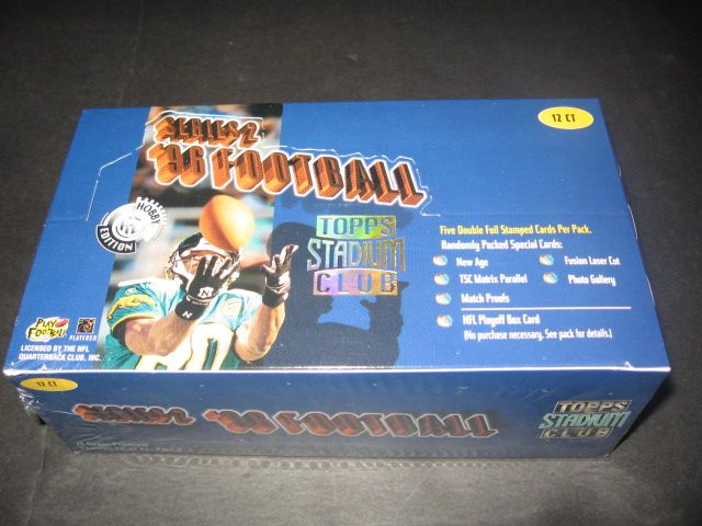 1996 Topps Stadium Club Football Series 2 Jumbo Box (Hobby) (12/21)