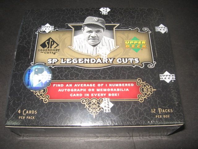 2007 Upper Deck SP Legendary Cuts Baseball Box (Hobby)