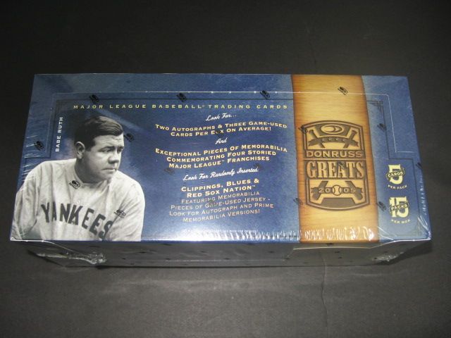 2005 Donruss Greats Baseball Box