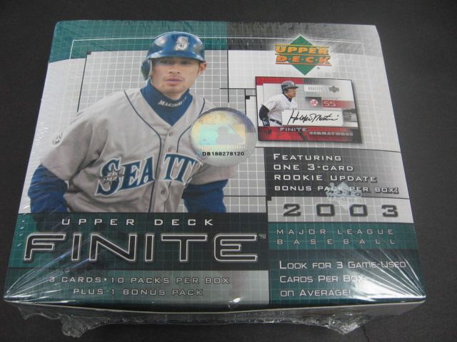 2003 Upper Deck Finite Baseball Box (Hobby)